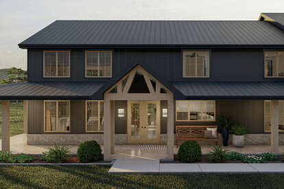 Barn House Plan #963-00665 Elevation Photo