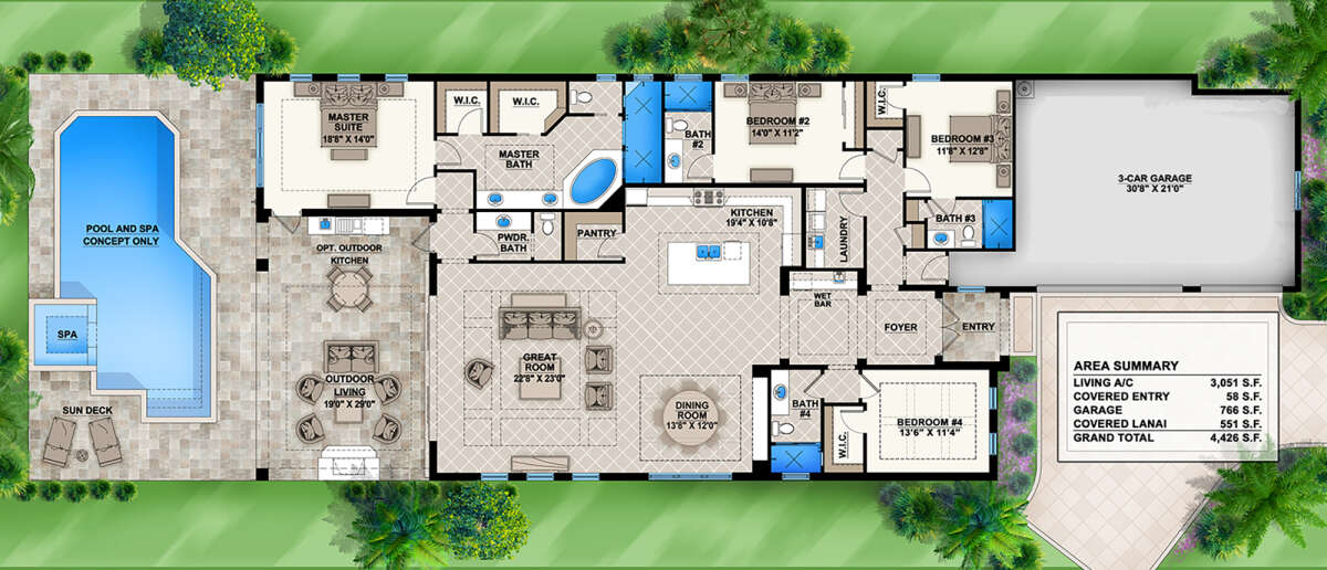 Main Floor  for House Plan #207-00094