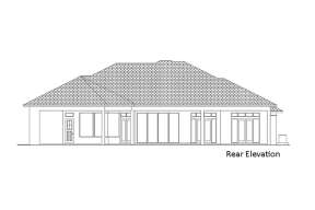 Coastal House Plan #207-00095 Elevation Photo
