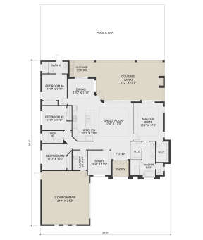 Main Floor  for House Plan #207-00096