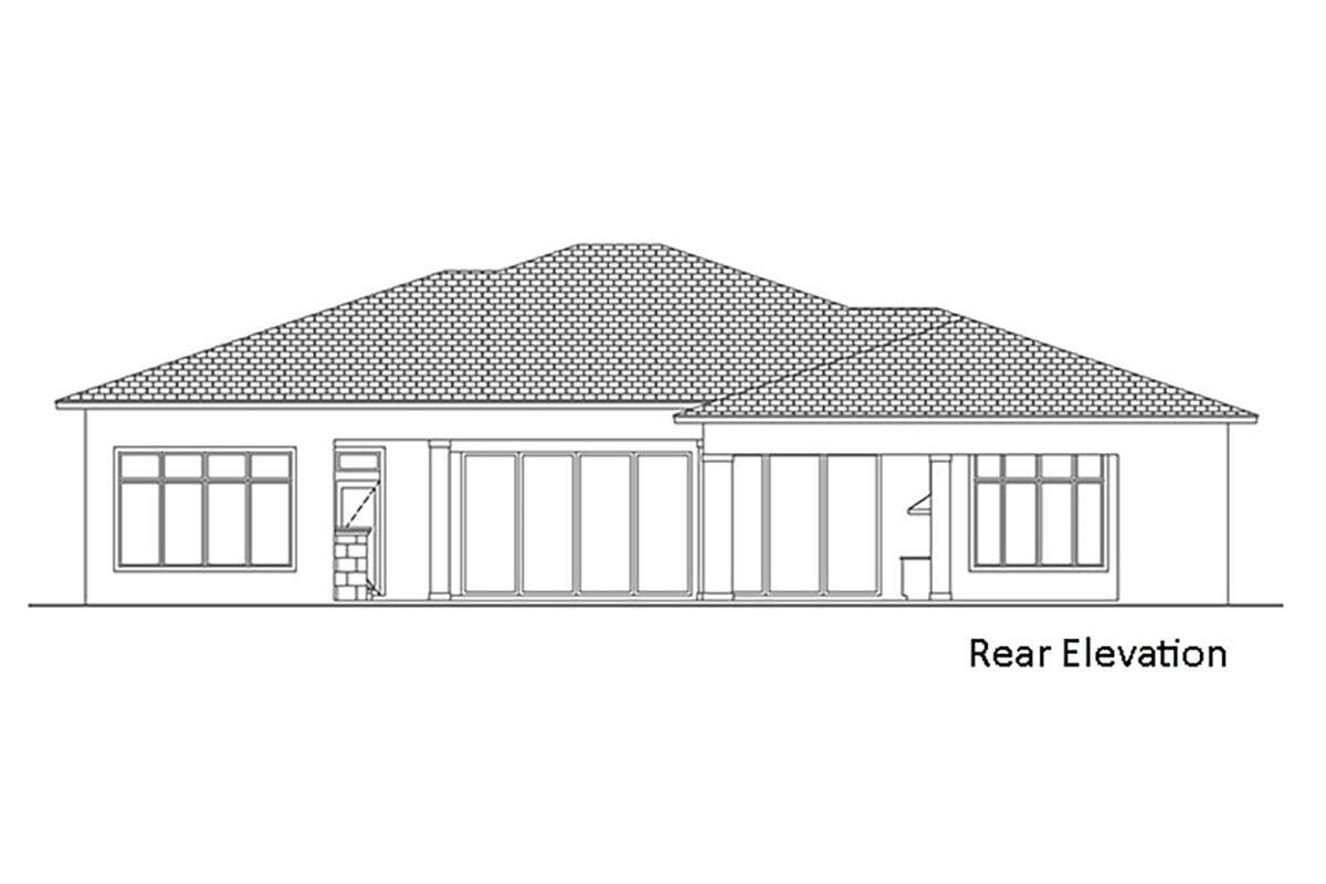 Contemporary House Plan #207-00097 Elevation Photo