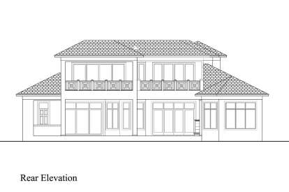 Contemporary House Plan #207-00098 Elevation Photo