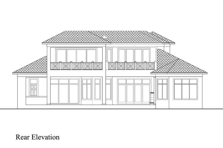 Contemporary House Plan #207-00098 Elevation Photo