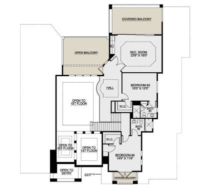 Second Floor for House Plan #207-00098