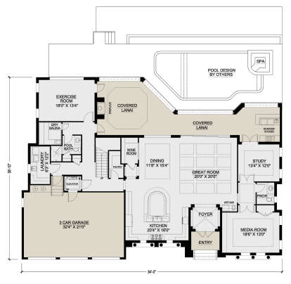 Main Floor  for House Plan #207-00099