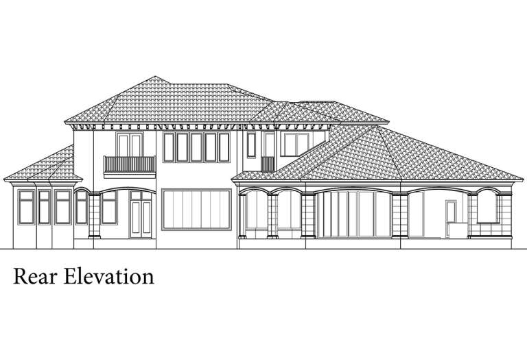 Mediterranean House Plan #207-00100 Elevation Photo