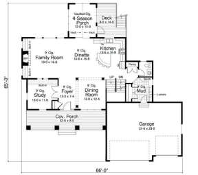 Main Floor for House Plan #098-00021