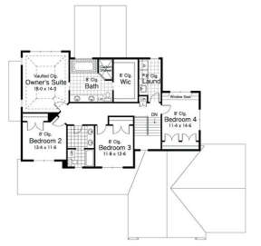 Second Floor for House Plan #098-00021
