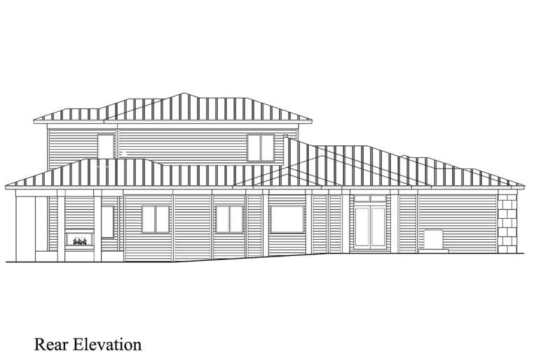 Contemporary House Plan #207-00101 Elevation Photo