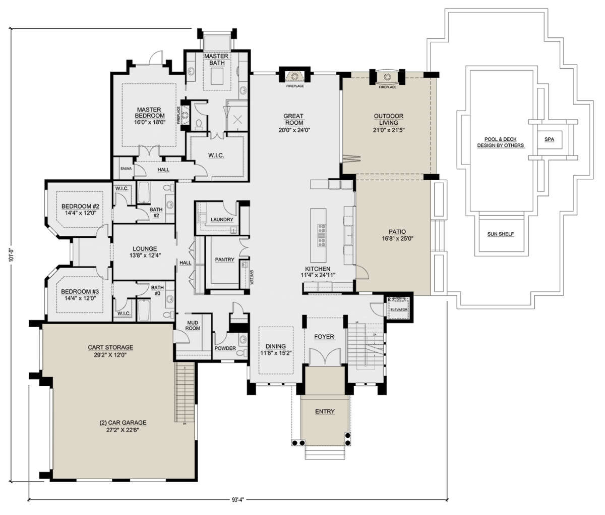 Main Floor  for House Plan #207-00101