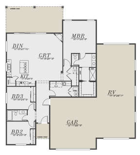 Main Floor  for House Plan #5244-00013