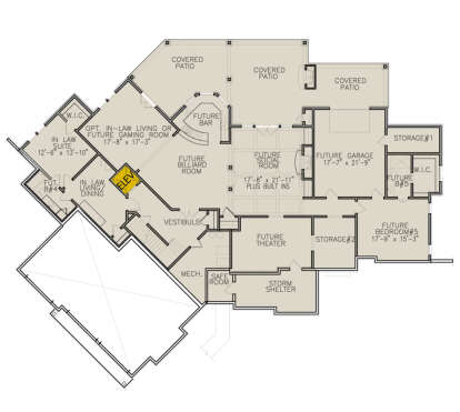 Basement for House Plan #699-00307