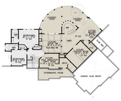 Basement for House Plan #699-00308