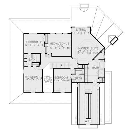 Second Floor for House Plan #699-00311