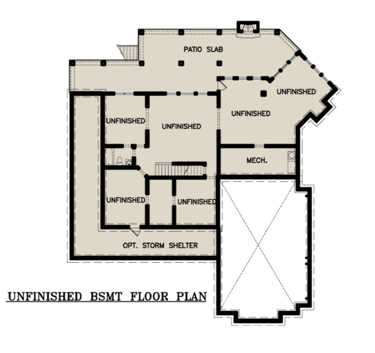Basement for House Plan #699-00311