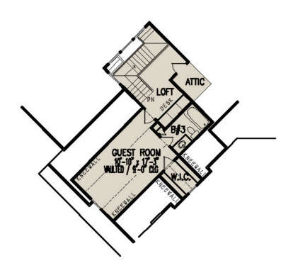 Optional Second Floor for House Plan #699-00313