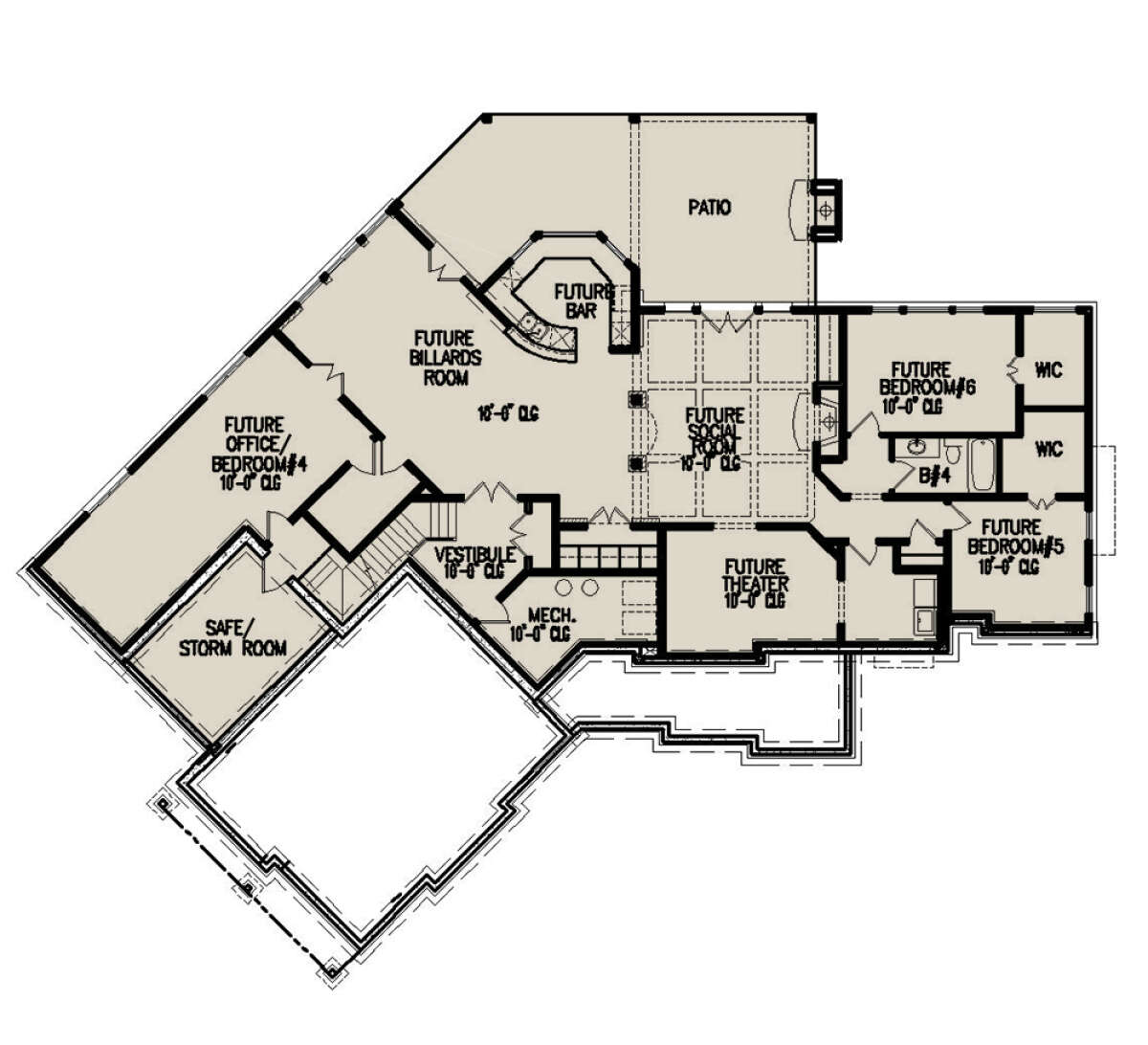 Basement for House Plan #699-00313