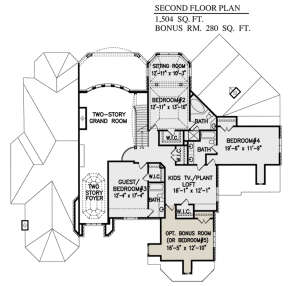 Second Floor for House Plan #699-00316