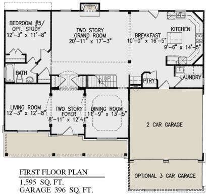 Main Floor  for House Plan #699-00317