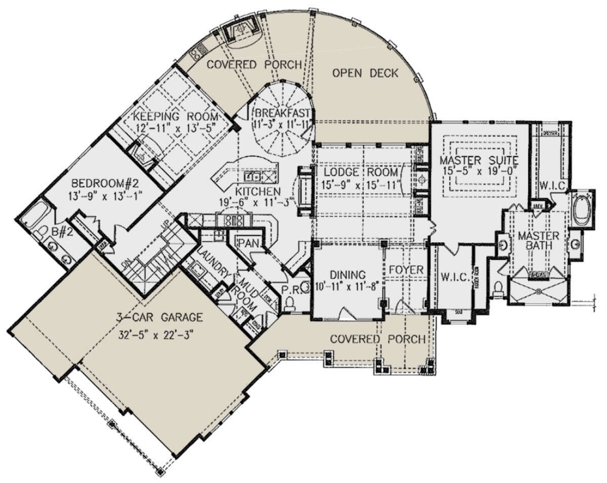 Main Floor  for House Plan #699-00318