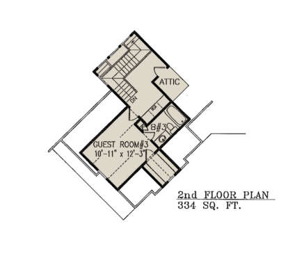 Second Floor for House Plan #699-00318