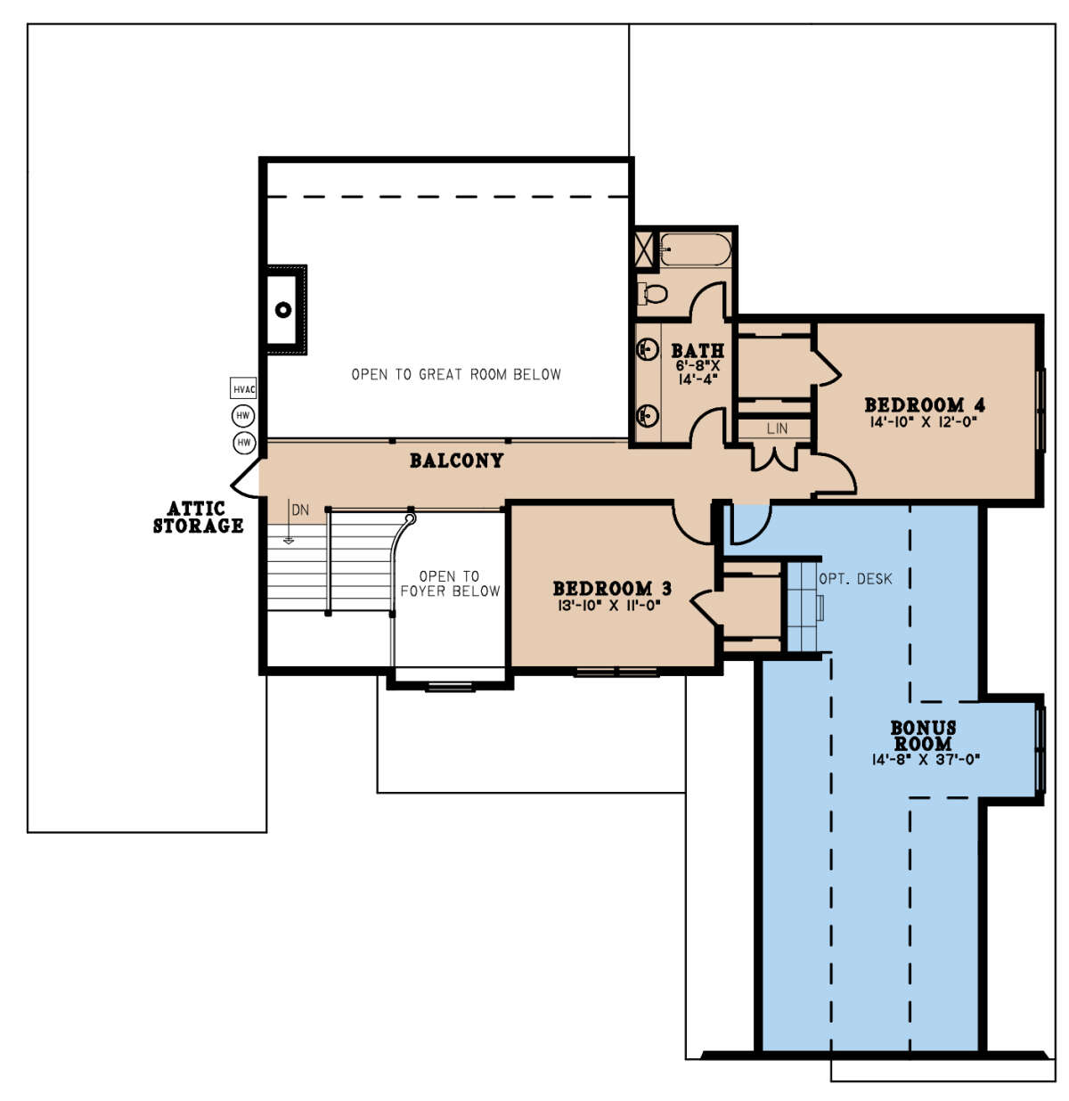 Second Floor for House Plan #8318-00282