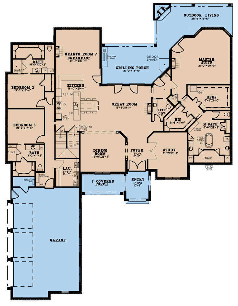 House Plan House Plan #27597 Drawing 1