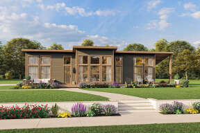 Modern House Plan #1462-00051 Elevation Photo