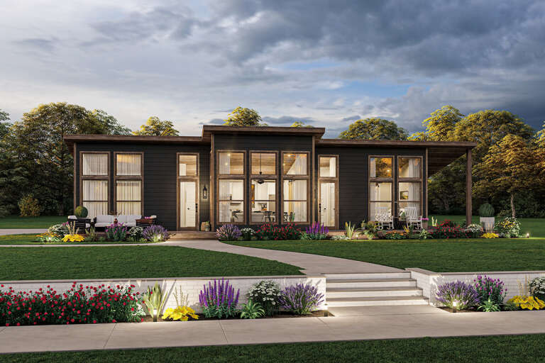 Modern House Plan #1462-00051 Elevation Photo