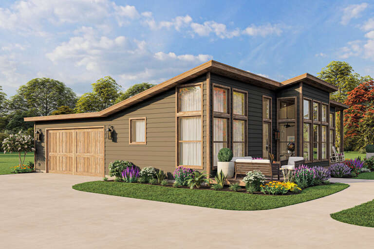 Modern House Plan #1462-00051 Elevation Photo