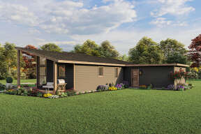 Modern House Plan #1462-00051 Elevation Photo