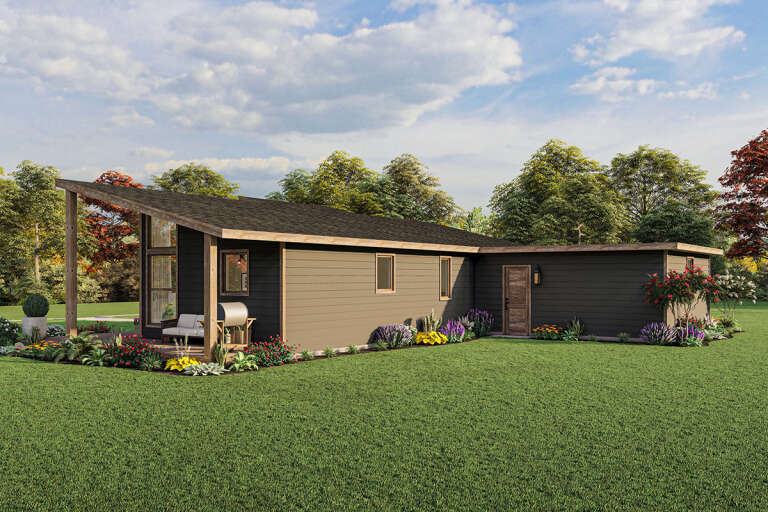 Modern House Plan #1462-00051 Elevation Photo