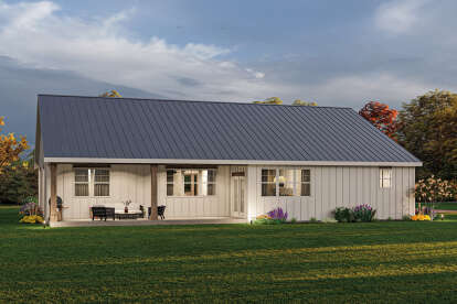 Modern Farmhouse House Plan #1462-00052 Elevation Photo