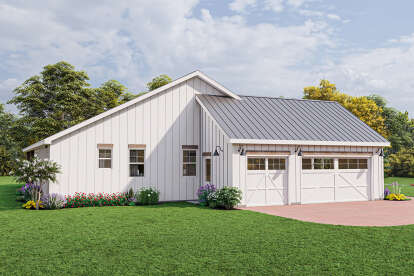 Modern Farmhouse House Plan #1462-00052 Elevation Photo