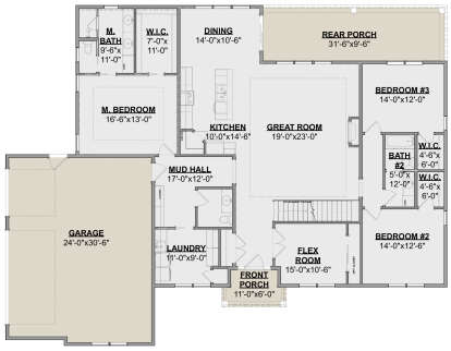 Main Floor  for House Plan #1462-00052