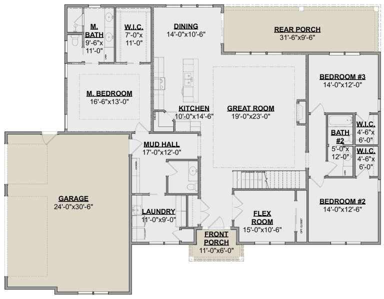 House Plan House Plan #27599 Drawing 1