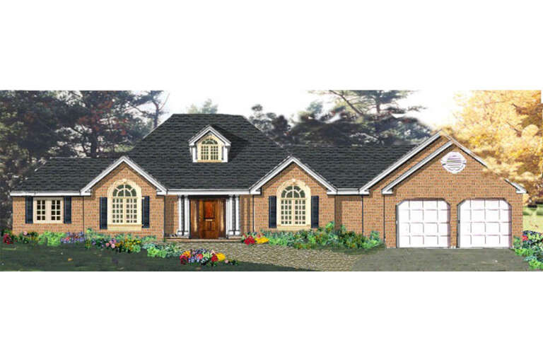 Country House Plan #033-00063 Elevation Photo