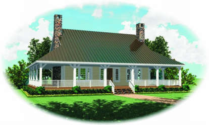 Southern House Plan #053-00416 Elevation Photo