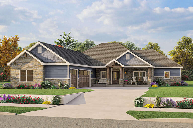 Craftsman House Plan #1462-00053 Elevation Photo