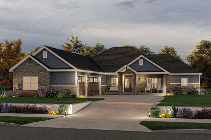 Craftsman House Plan #1462-00053 Elevation Photo