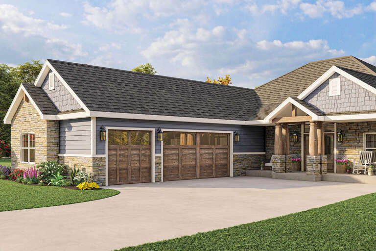 Craftsman House Plan #1462-00053 Elevation Photo