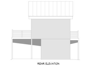 Modern House Plan #940-00581 Elevation Photo