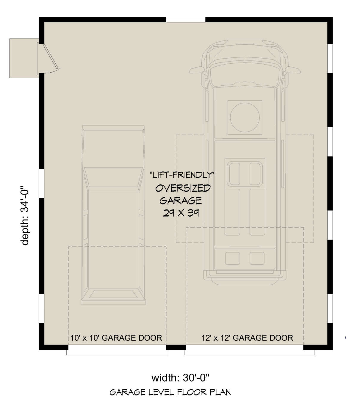 Garage Floor for House Plan #940-00582