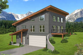 Modern House Plan #940-00583 Elevation Photo