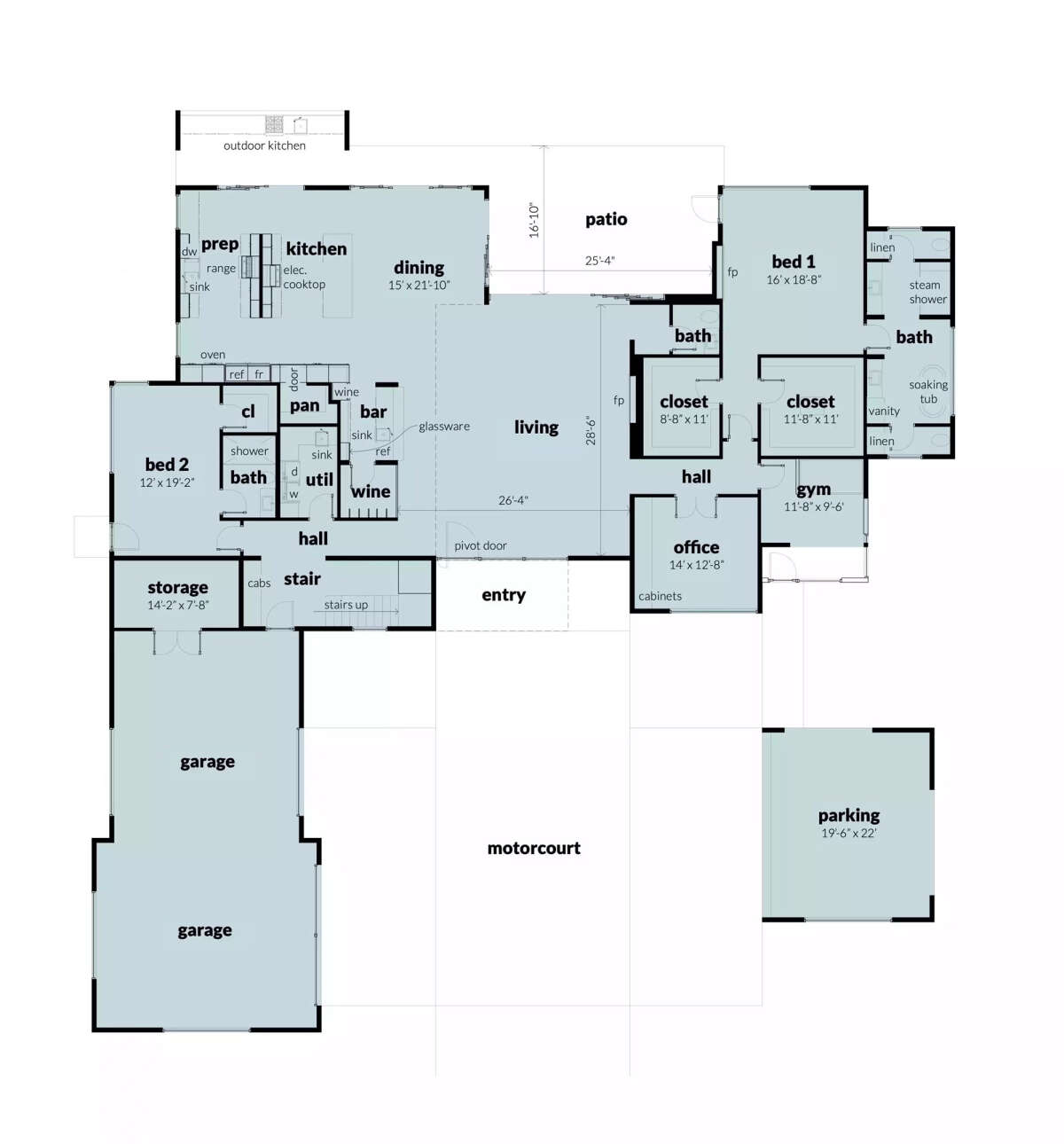 Main Floor  for House Plan #028-00177