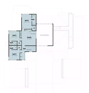 Second Floor for House Plan #028-00177