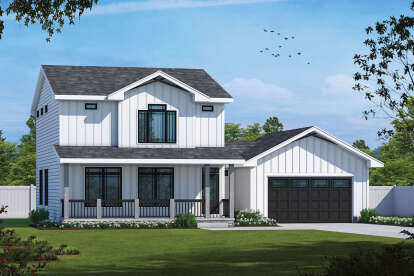 Farmhouse House Plan #402-01754 Elevation Photo