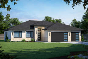 Contemporary House Plan #402-01755 Elevation Photo