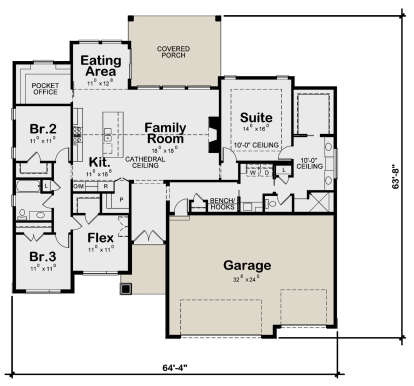 Main Floor  for House Plan #402-01755