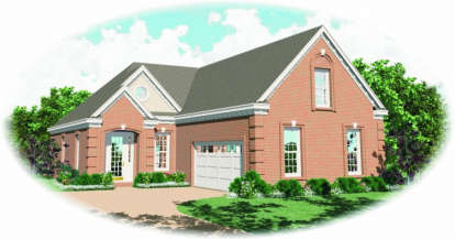 European House Plan #053-00417 Elevation Photo